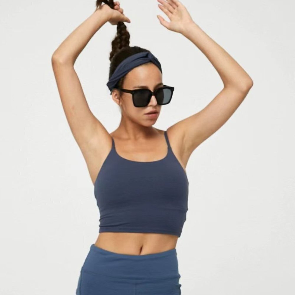 J.ING Navy Tank Sports Bra